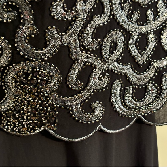 Francesca’s Beaded Cocktail Dress M - Picture 3 of 6